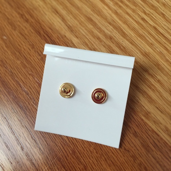 ❌sold❌ Tory burch crystal stud earrings with pearl - Picture 6 of 6